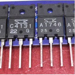 2SC4131 2SA1746 C4131 A1746 Bipolar transistor NPN  50V/15A TO3PF-3L sanken