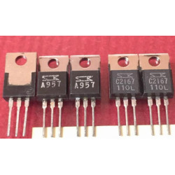 2SA957 2SC2167 A957 C2167 SANKEN Pair 5PCS/LOT