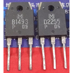 2SB1493 2SD2255 B1493 D2255 used Pair 5PCS/LOT