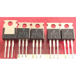 2SD525 2SB595 D525 B595 Toshiba Pair 5PCS/LOT