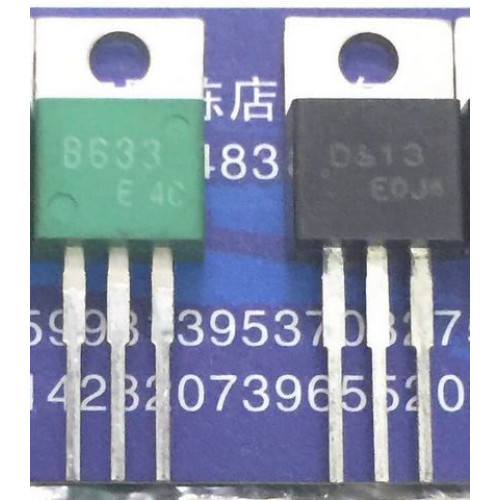 2SD613 2SB633 D613 B633 New 1black 1green Pair 5PCS/LOT