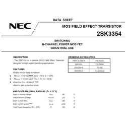 K3354 2SK3354 NEC TO-220 60V 83A NEW 5PCS/LOT