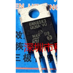 STP6N65K3 MOS TO220 6A 650V  5pcs/lot