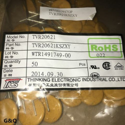 TKS TVR20621 TVR20621KSZXY 20D621K 620V 20mm 5pcs/lot