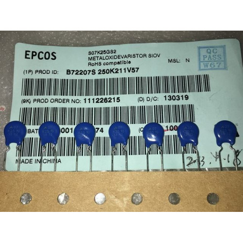 EPCOS B72207S250K S07K25GS2 S07K25 7mm 5pcs/lot