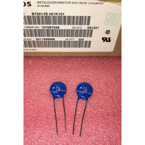 EPCOS B72214S421K101 S14K420 14MM varistor 10pcs/lot