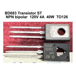 BD683 ST Transistor NPN  bipolar 120V 4A 40W TO126