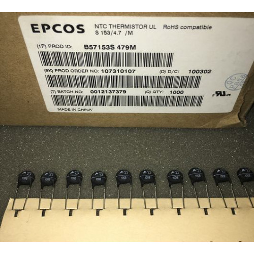 EPCOS thermistor B57153S479M NTC 4.7R 3A  8.5MM 5pcs/lot