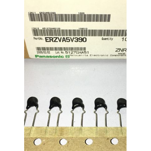 Panasinic varistor ERZVA5V390 V390 05D390K 39V 5MM 10pcs/lot