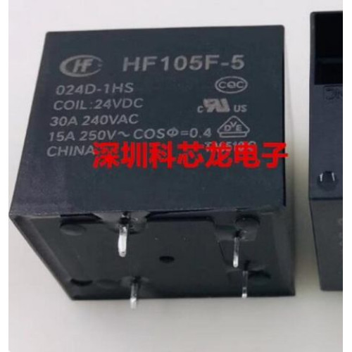 HF105F-5-024D-1HS relay 24V 30A