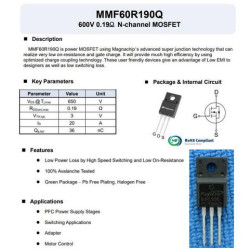 MMF60R190Q 60R190Q TO-220F 600V 0.19â„¦ N-channel MOSFET 5PCS/LOT