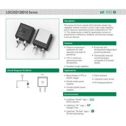 LSIC2SD120D10 SIC2SD120D10 silicon carbide schottky diode