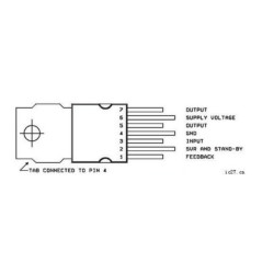 TDA7240A ST TO-220-7 5PCS/LOT