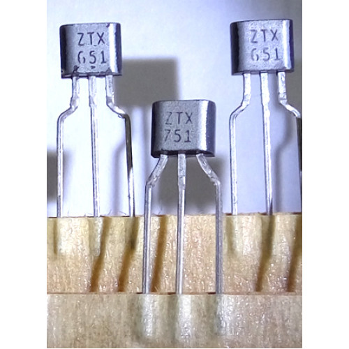 ZTX651 ZTX751 651 751  TO-92S pair/lot