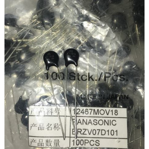 ZNR V7101U ERZV07D101 = 07D101K 100V 5pcs/lot