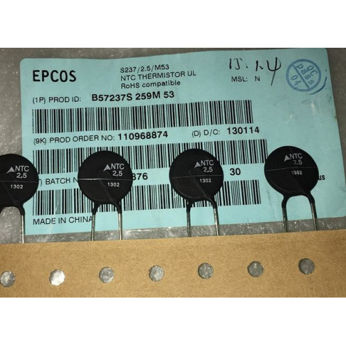 EPCOS B57237S259M NTC 2.5R 15mm 5pcs/lot