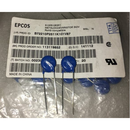 EPCOS B72210P2511K101 S10K510E2K1 S10K510 5pcs/lot