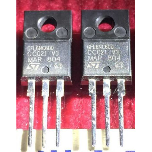 GFL6NC60D 6N60 ST TO-220F 5pcs/lot