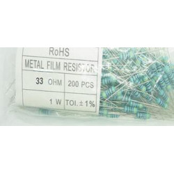 1W 33R 33ohm 1%  200pcs/lot