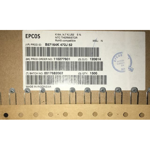 EPCOS B57164K472J52 4.7K 4700ohm 5% 5pcs/lot