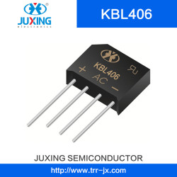 Juxing Kbl406 Vrrm600V Vrms420V Ifsm80A Vf1.1A I (AV) 4A Bridge Rectifiers with Kbl Case