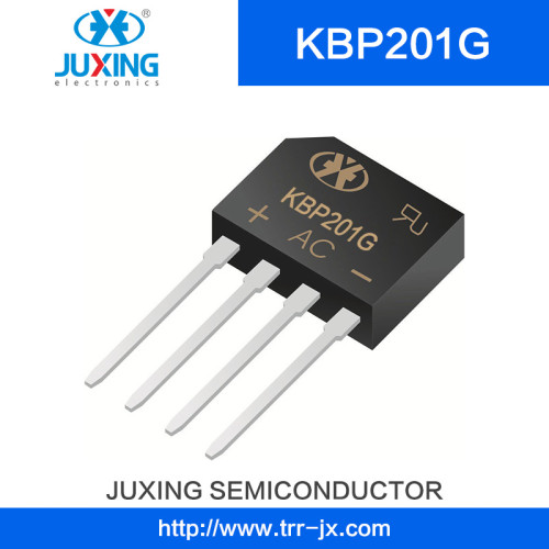 Juxing Kbp206g Big Chip Vrrm600V Vrms420V Ifsm45A Vf1.1A I (AV) 2A Bridge Rectifiers with Kbp Case