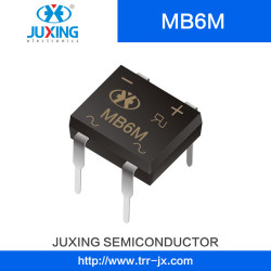 Juxing MB6m Vrrm600V Vrms420V Ifsm35A Vf1a Surface Mount Bridge Rectifier Diodes with MB-M Case