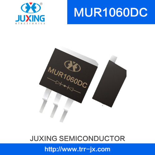 Juxing Mur1060DC 600V10A Ifsm90A Vf1.1A Ultra Fast Recovery Schottky Barrier Rectifier Diode with to-263
