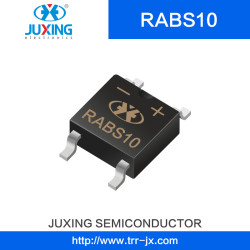 Juxing Rabs10 Vrrm1000V Vrms700V Ifsm30A Vf1a Surface Mount Fast Recovery Bridge Rectifiers with ABS Case