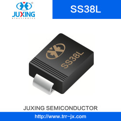 Juxing Ss38L 80V3a Ifsm80A Vf0.55A Surface Mount Low Vf Schottky Rectifiers with SMB