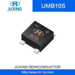 Juxing Umb10s Vrrm1000V Vrms700V Ifsm120A Vf1.1A Surface Mount Bridge Rectifier Diodes with Sof2-4s Case