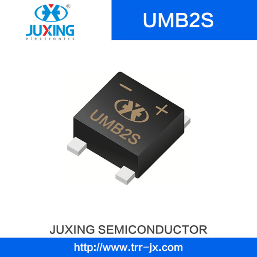 Juxing Umb2s Vrrm100V Vrms70V Ifsm25A Vf0.6A Surface Mount Bridge Rectifier Diodes with Sof2-4s Case