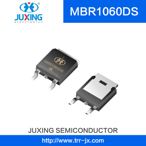 Mbr1060dt Vrrm60V Iav10A Ifsm100A Vrms42V Juxing Brand Surface Mount Schottky Rectifiers with to-252 Package