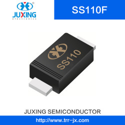 Ss110f Vrrm100V Iav1a Ifsm50A Vrms70V Vf0.85A Juxing Surface Mount Schottky Rectifiers Diodes with Smaf Package