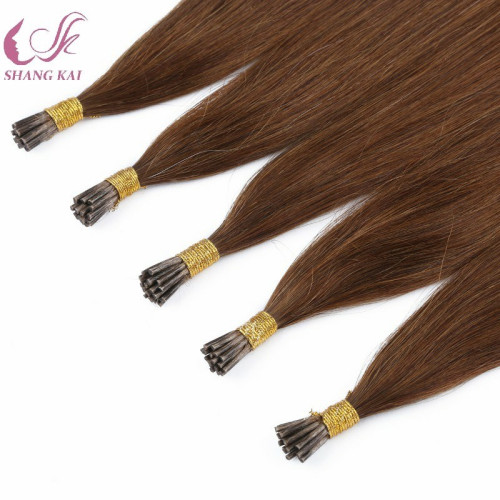 2019 Hot Sale Good Quality I Tip Hair Extension Brazilian Virgin Human Hair Double Drawn