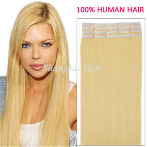 20inch Light Blonde Tape Hair Extension Remy Human Hair Tape