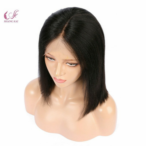 Bboss Malaysian Yaki Wigs, Half Wigs Human Hair Full Lace Wig Blonde, Human Hair Full Head Wigs