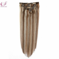 Brazilian Human Hair Clip in Hair Extension for White Woman, Afro Hair Extension Clip in Remy