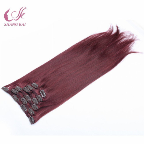 Brazilian Human Hair Clips Hair Extension