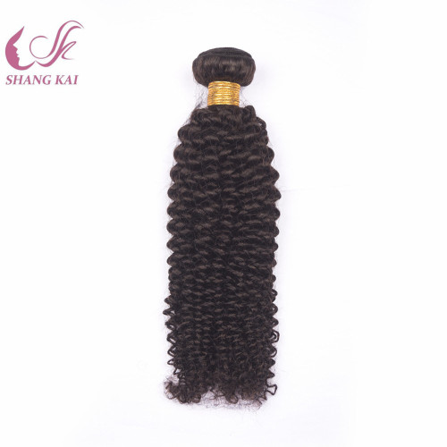 Brazilian Virgin Deep Curly Natural Human Hair Weft in Stock Fast Shipping