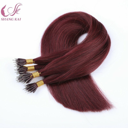 Brazilian Virgin Hair Extensions Thick Soft Nano Hair Nano Ring Hair Extension