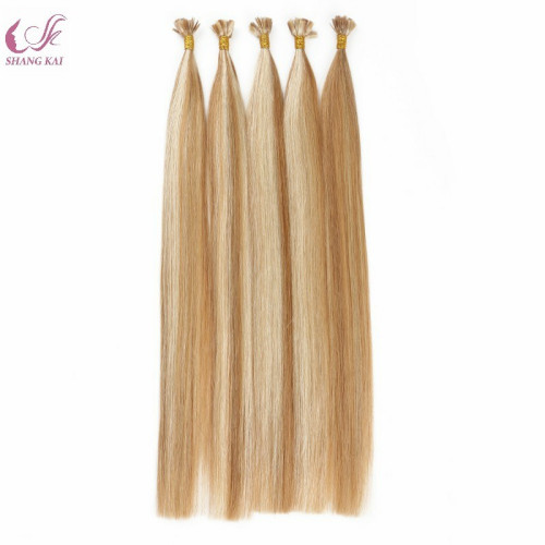 Cuticle Aligned Virgin Hair Indian Mix Piano Color Flat Tip Hair Extension