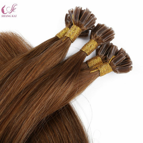 Dark Brown Double Drawn Pre Bonded Nail/U Tip Hair Extension