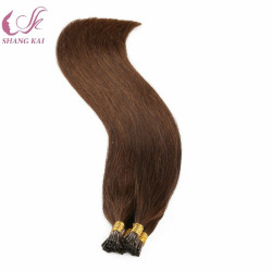 Double Drawn I Tip Ponytail Hair Stick Keratin Human Hair Extension