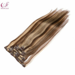 European Clip in Human Hair Extensions Piano Color Hair Long Hair