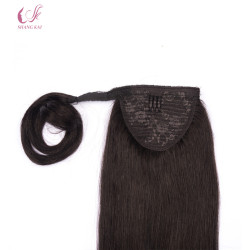 Factory Price Double Drawn Virgin Remy Ponytail Hair Extensions