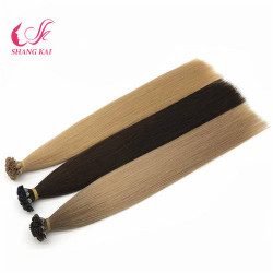 Factory Wholesale Hot Selling Fashion 100% Human Virgin Flat-Tip Prebonded Hair Extension