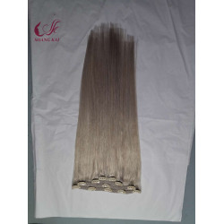 Factory Wholesale Hotselling Fashion Light Color 100% Human Virgin Clip in Hair Extension