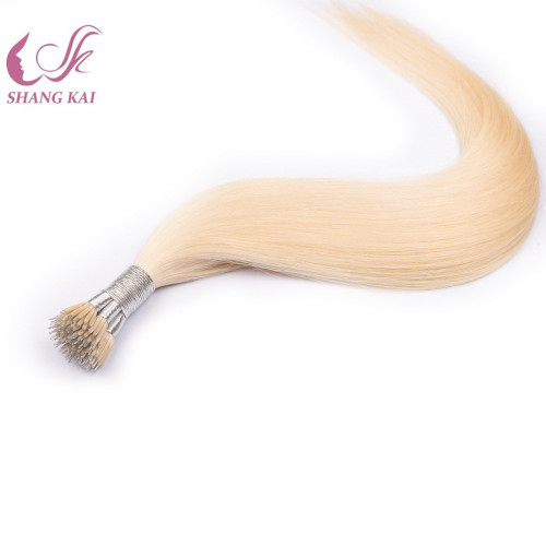 Factory Wholesale Remy Human Hair Prebonding Hair Extension Nano Ring Hair Extensions