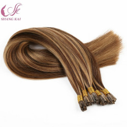 High Quality Russian Hair Stick Double Drawn Remy Virgin Hair Dye Stick